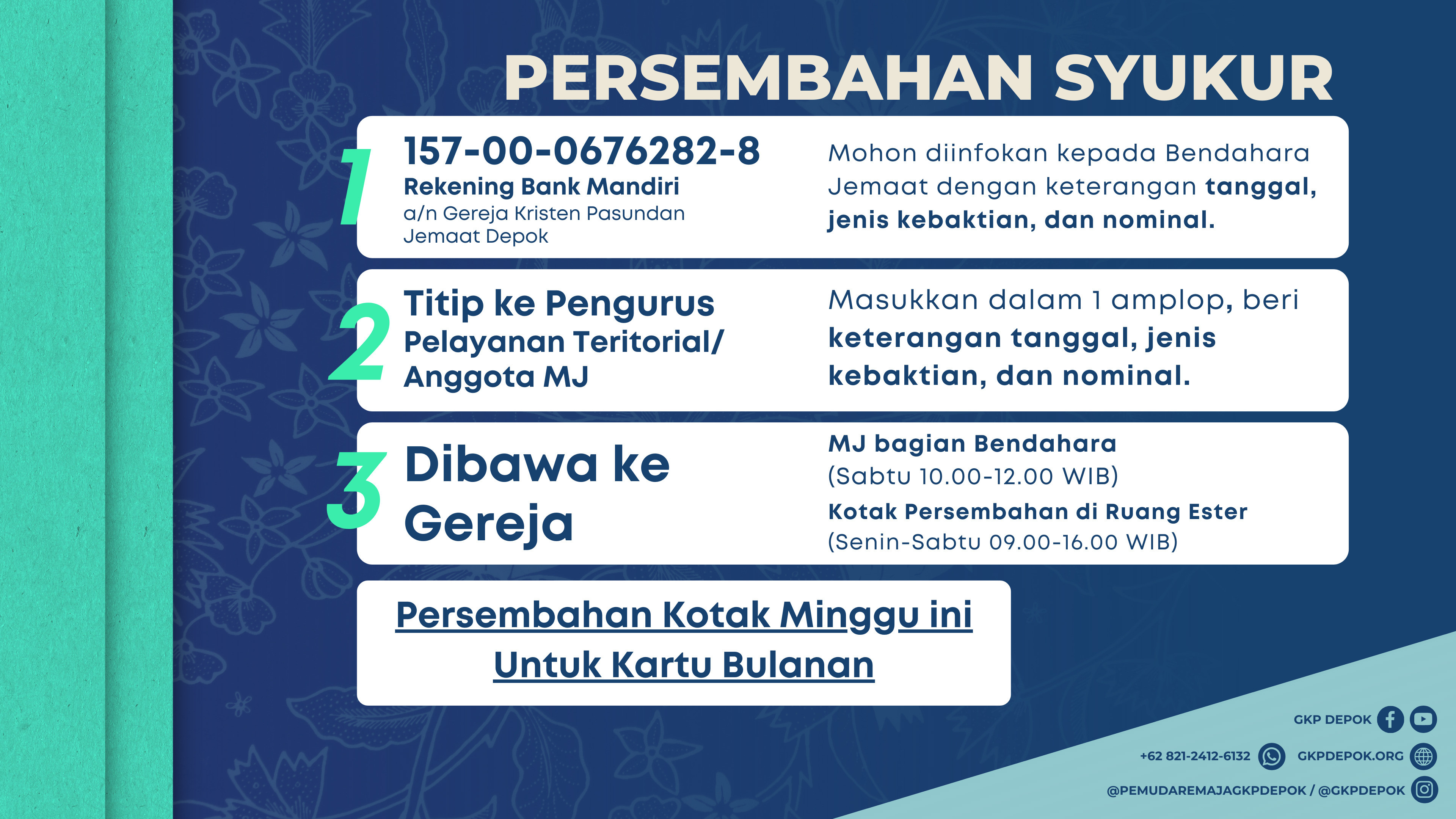 Tata Cara Persembahan