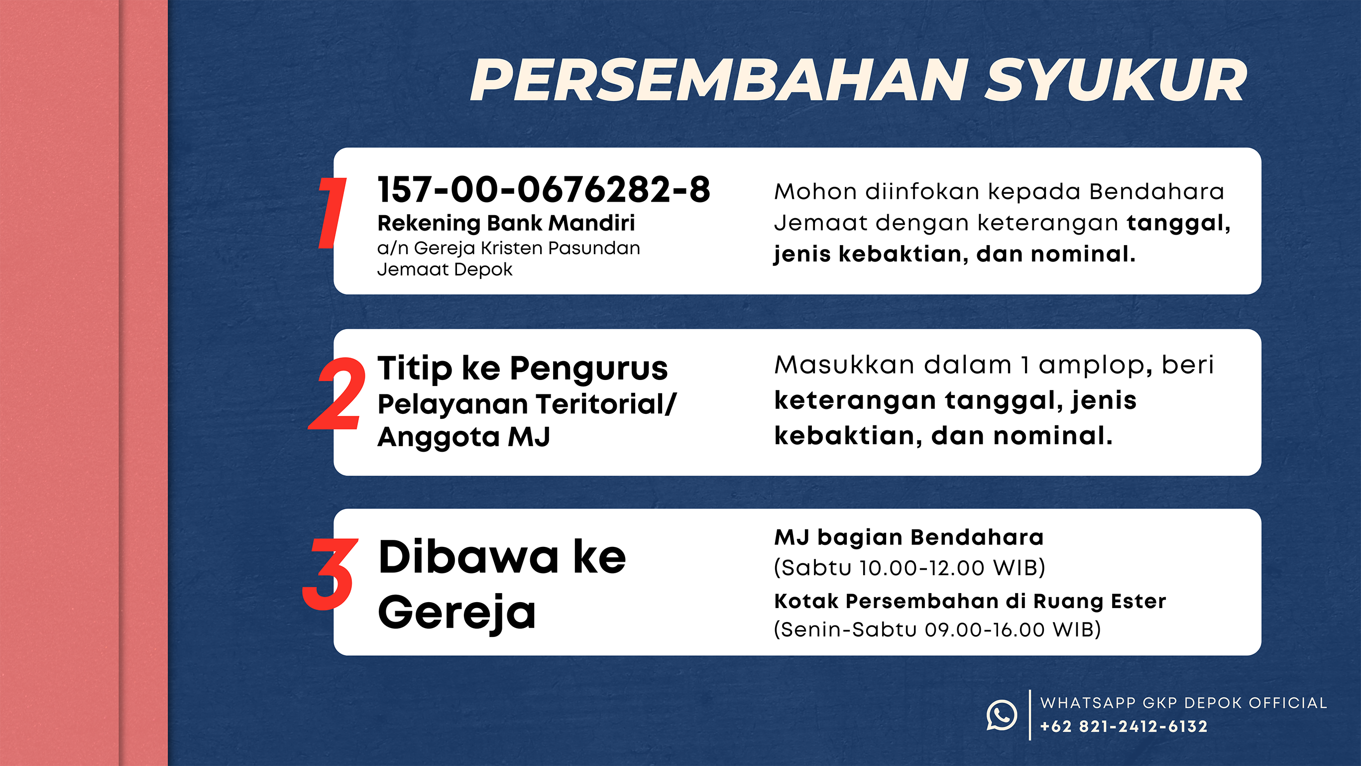 Tata Cara Persembahan