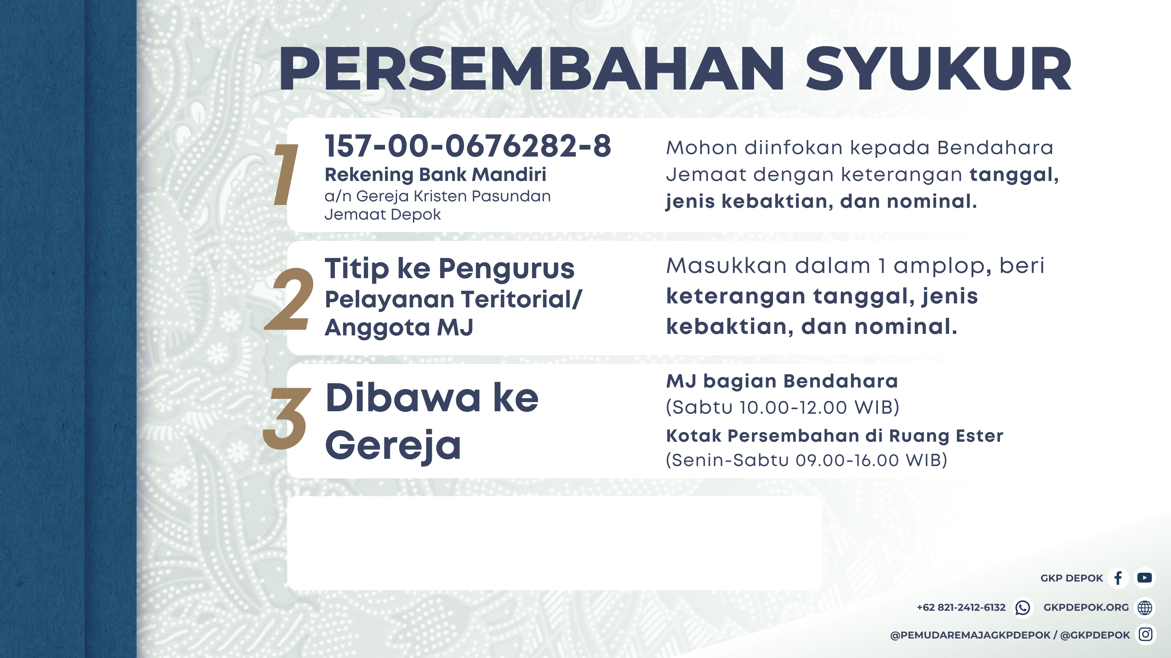Tata Cara Persembahan