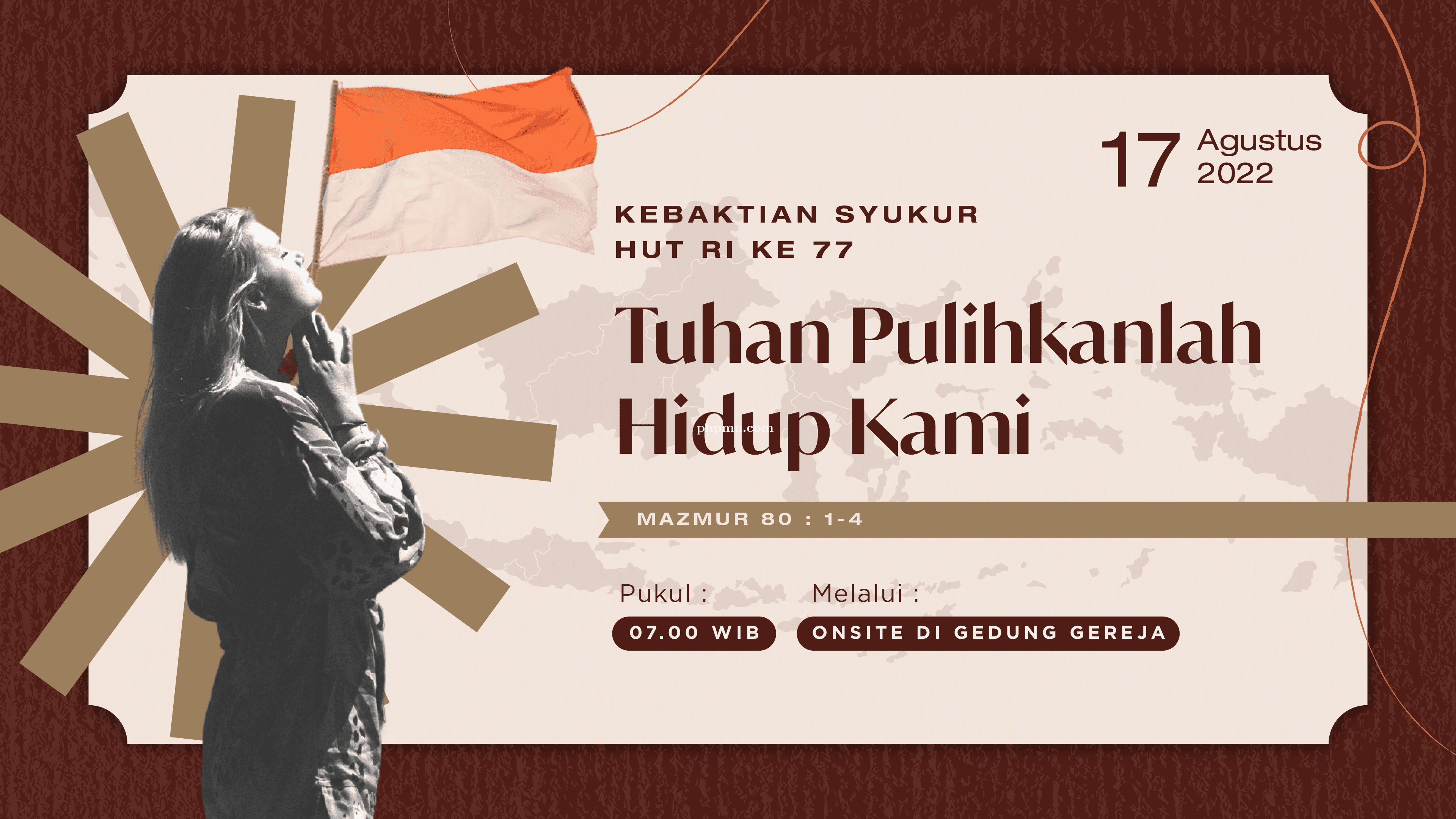 Kebaktian Rumah Tangga 17 Agustus 2022
