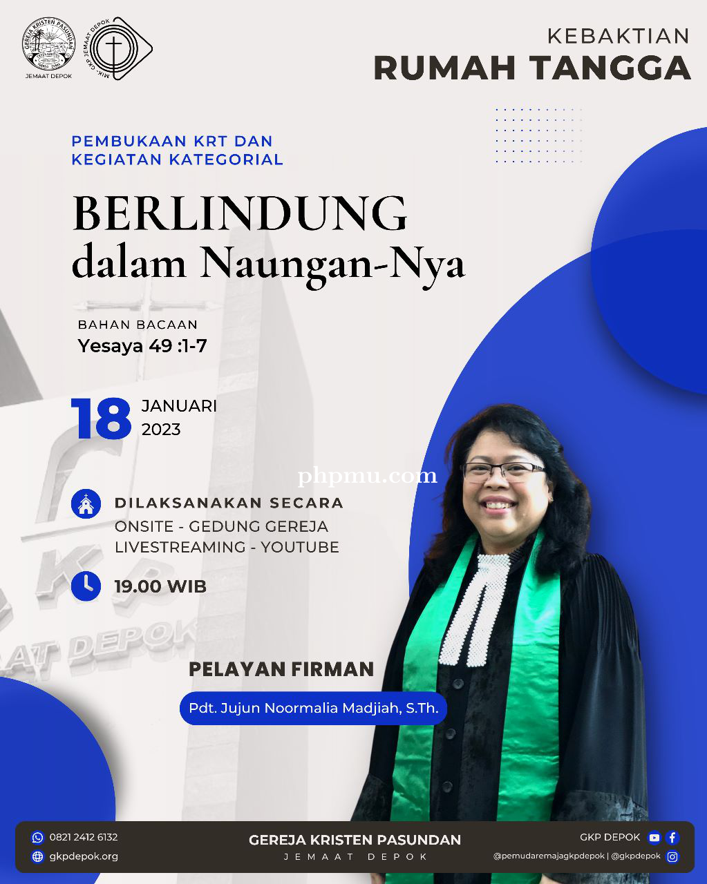 Pembukaan Kebaktian Rumah Tangga & Kegiatan Kategorial 18 Januari 2023