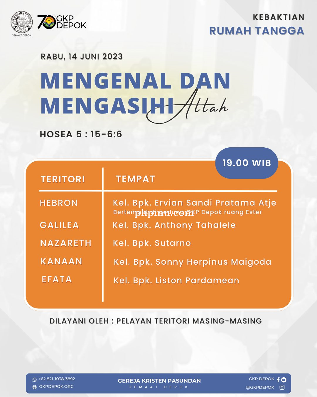 Kebaktian Rumah Tangga 14 Juni 2023