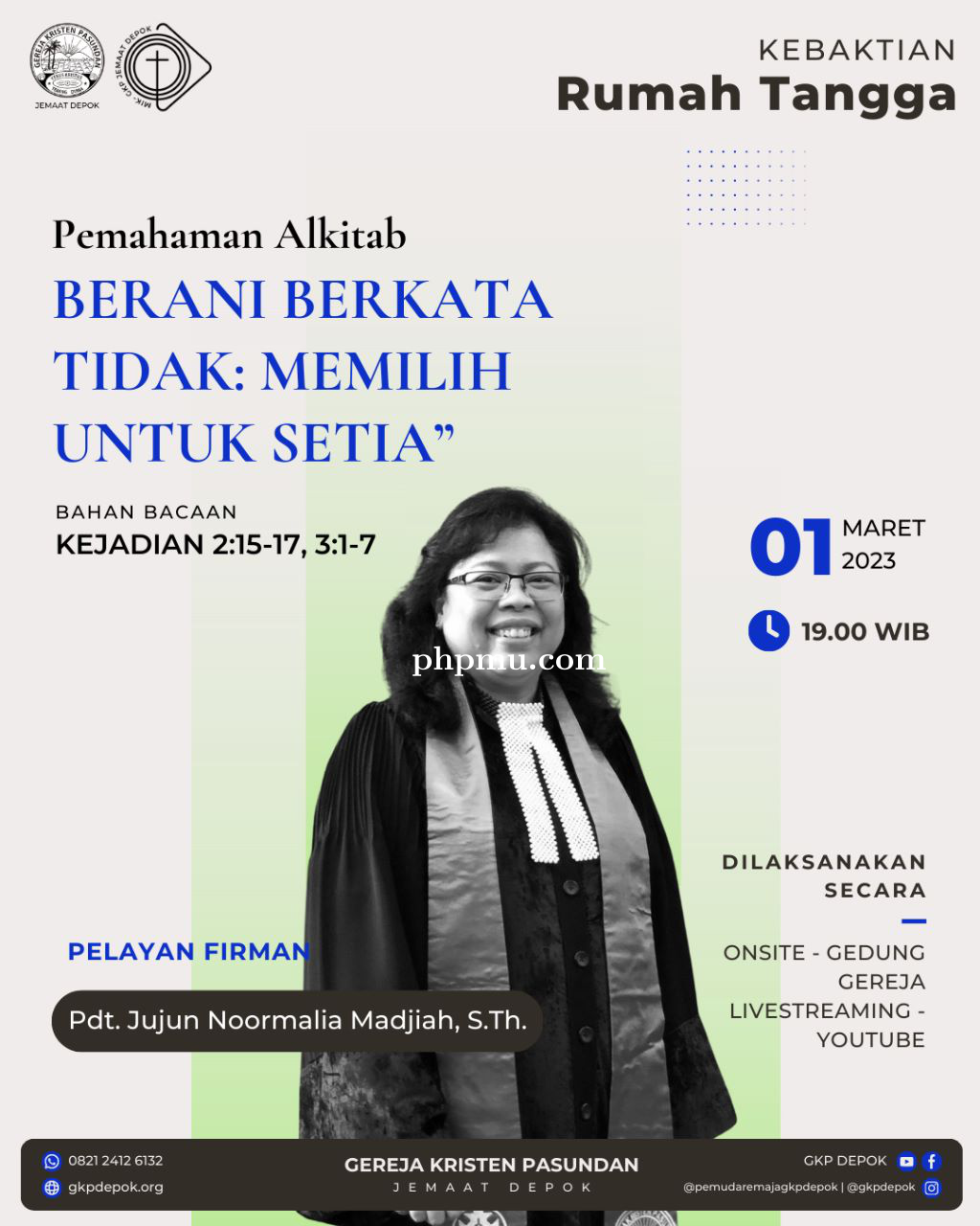 Kebaktian Rumah Tangga 1 Maret 2023