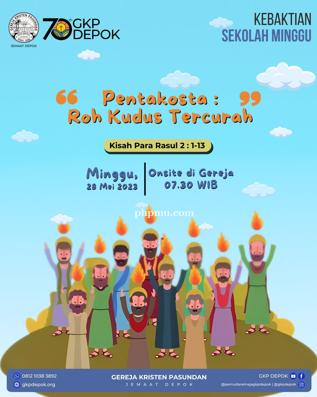 Kebaktian Sekolah Minggu 28 Mei 2023