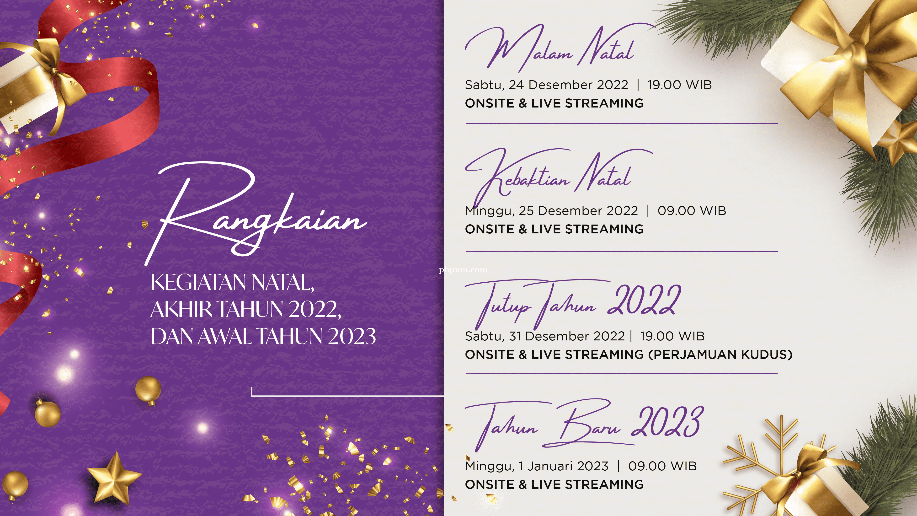 Rangkaian Natal GKP Depok