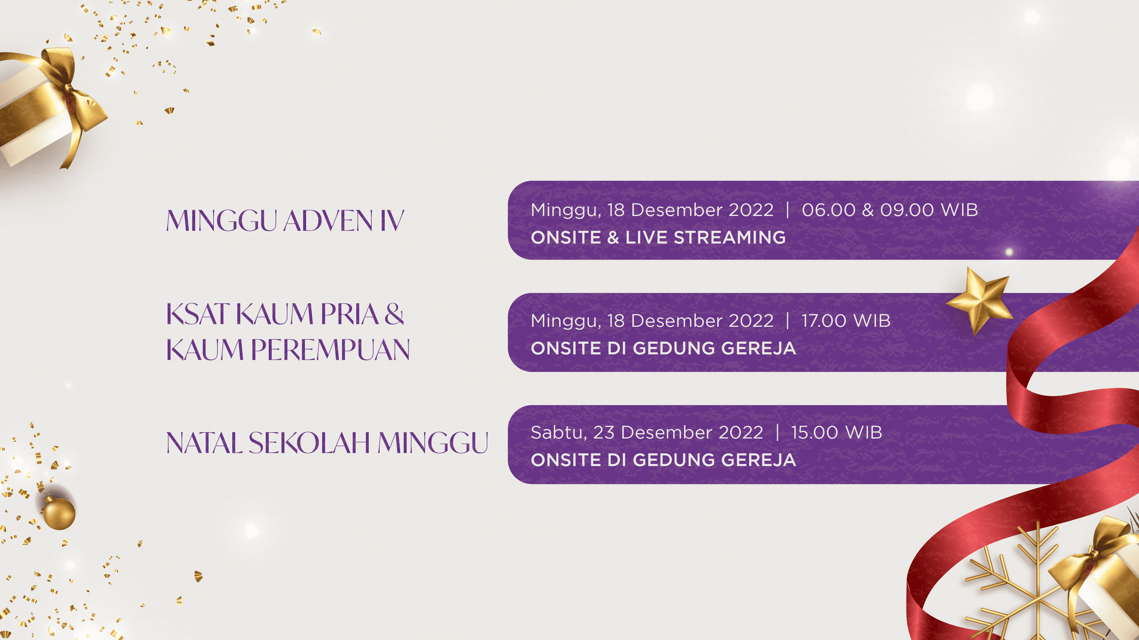 Rangkaian Menjelang Natal GKP Depok