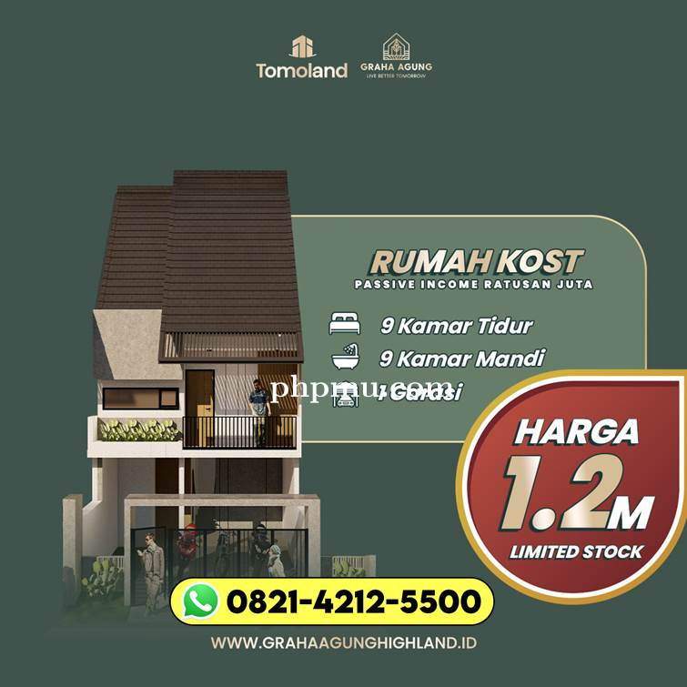 EKSKLUSIF 0821-4212-5500 Beli Rumah Kost Modern Untuk Digital Nomad Jawa Timur Jember GRAHA AGUNG HI