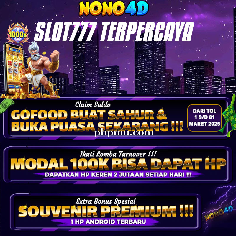 Nono4D Judi Toto dan Slot777 yang Aman Dan Terpercaya