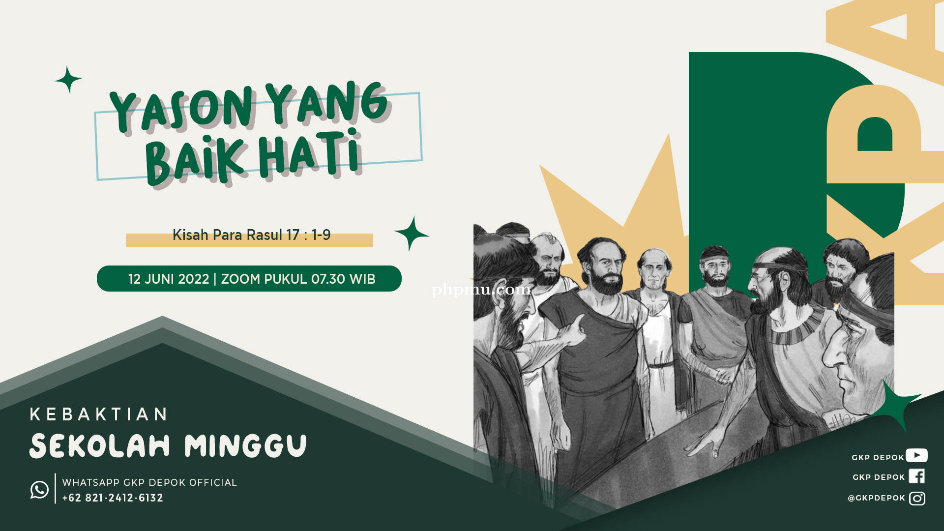 Kebaktian Sekolah Minggu 12 Juni 2022
