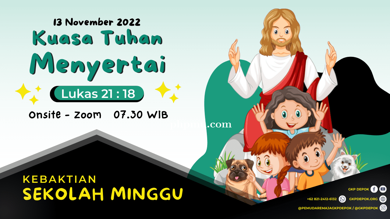 Kebaktian Sekolah Minggu 13 November 2022