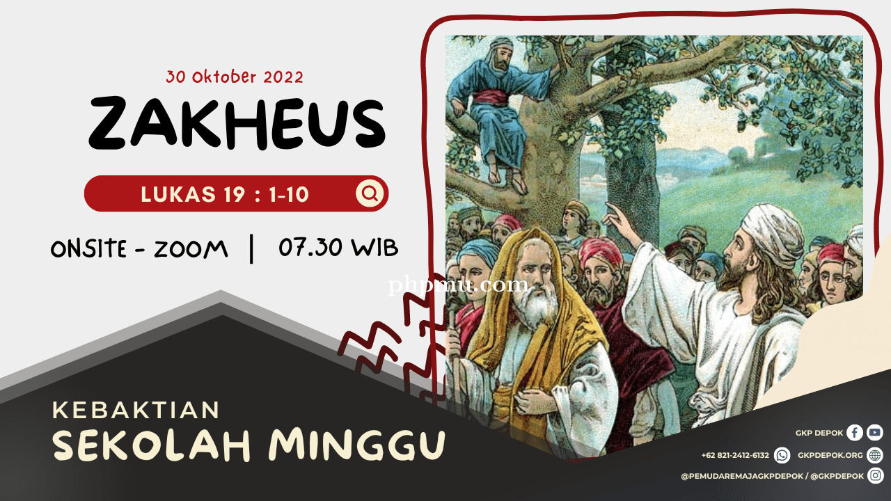 Kebaktian Sekolah Minggu 30 Oktober 2022