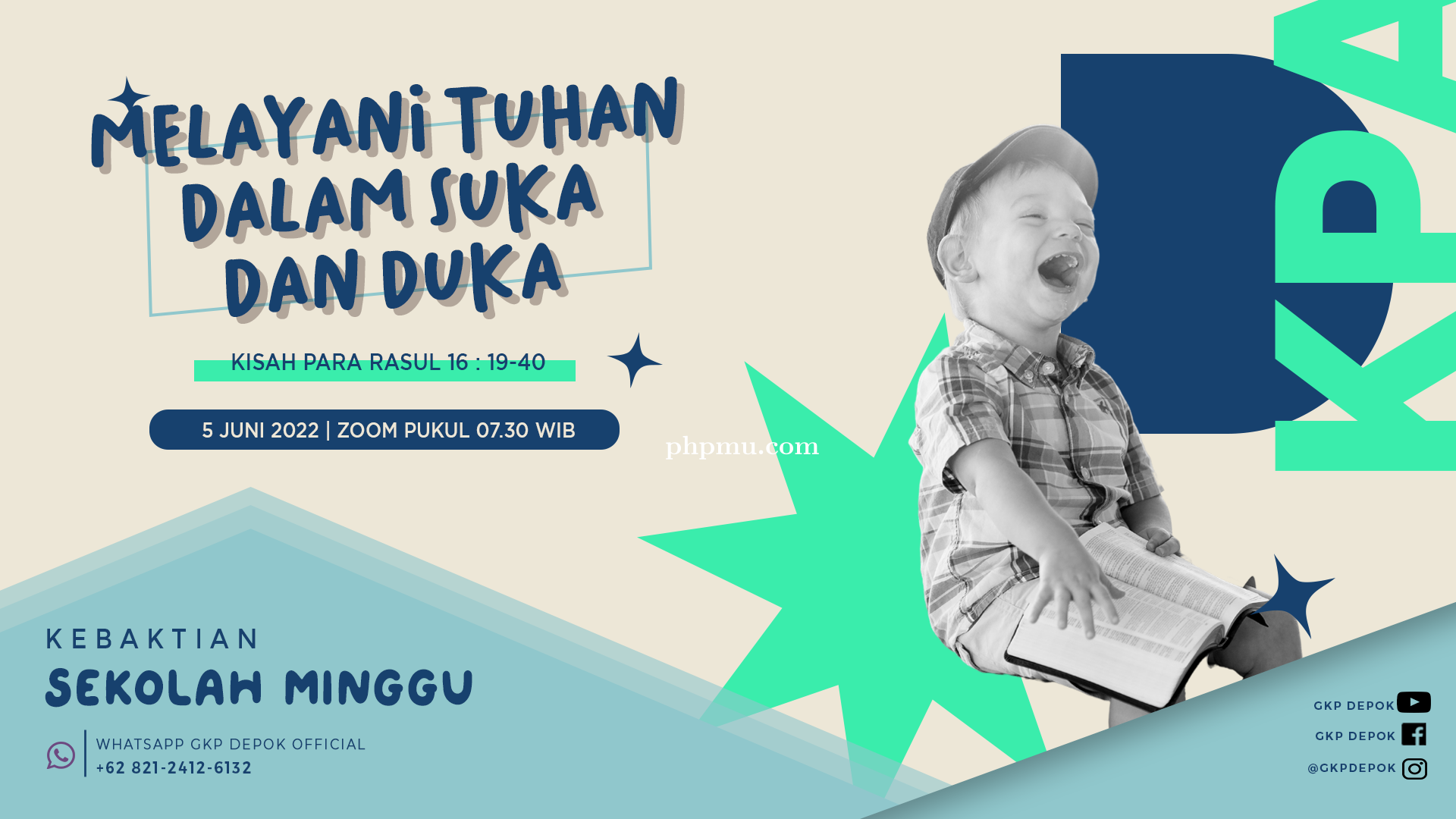 Kebaktian Sekolah Minggu 5 Juni 2022