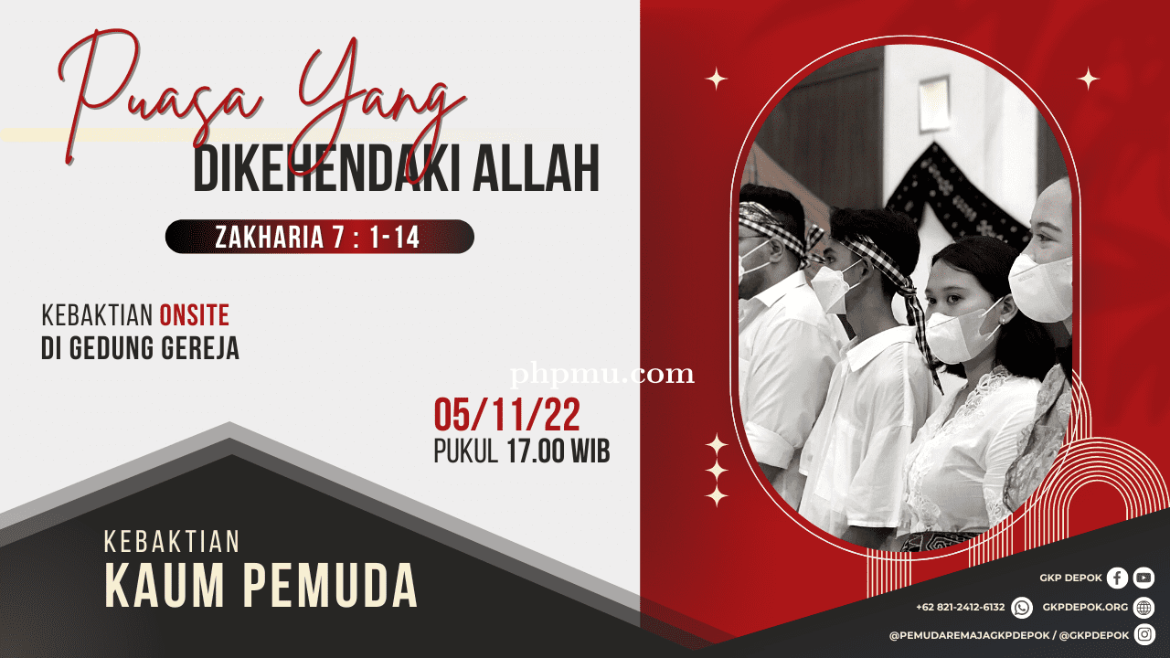 Kebaktian Kaum Pemuda 5 November 2022
