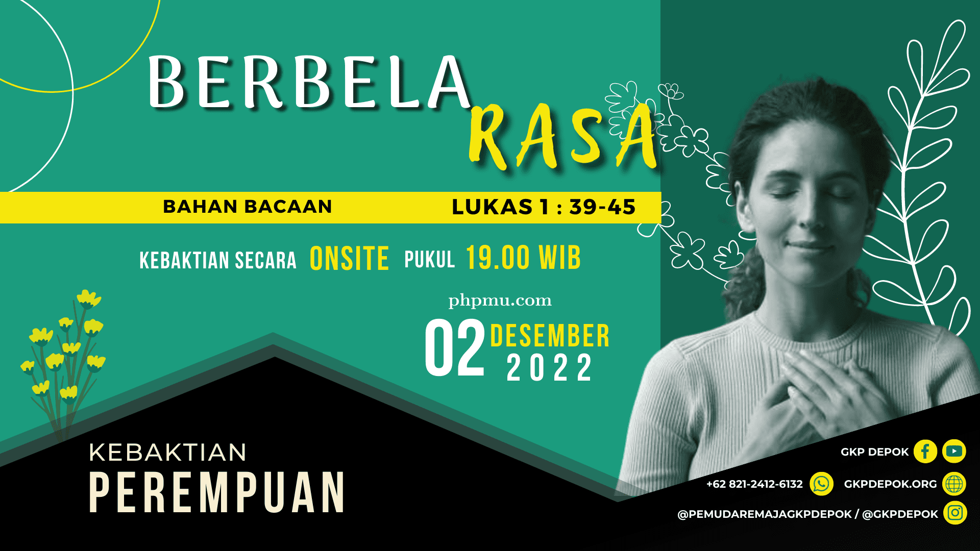 Kebaktian Kaum Perempuan 2 Desember 2022