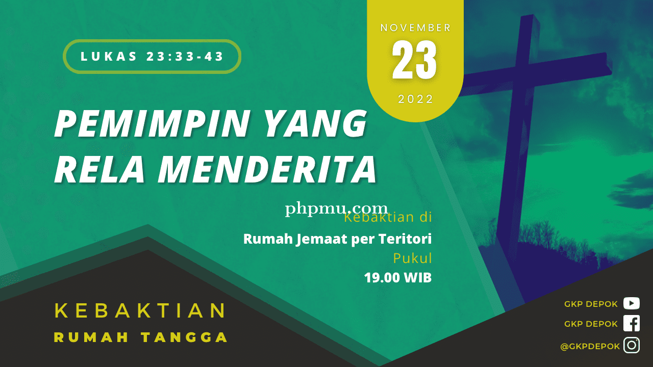 Kebaktian Rumah Tangga 23 November 2022