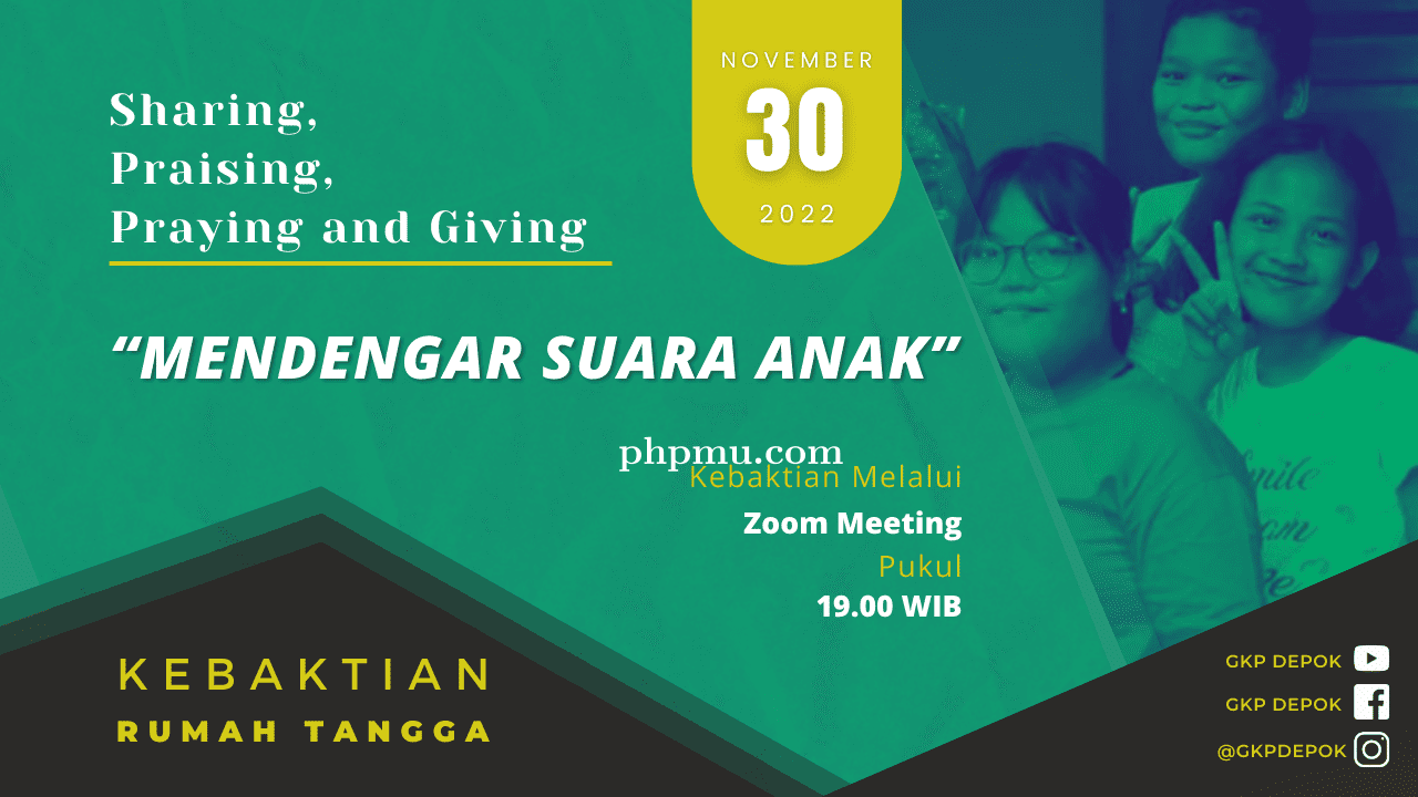 Kebaktian Rumah Tangga 30 November 2022