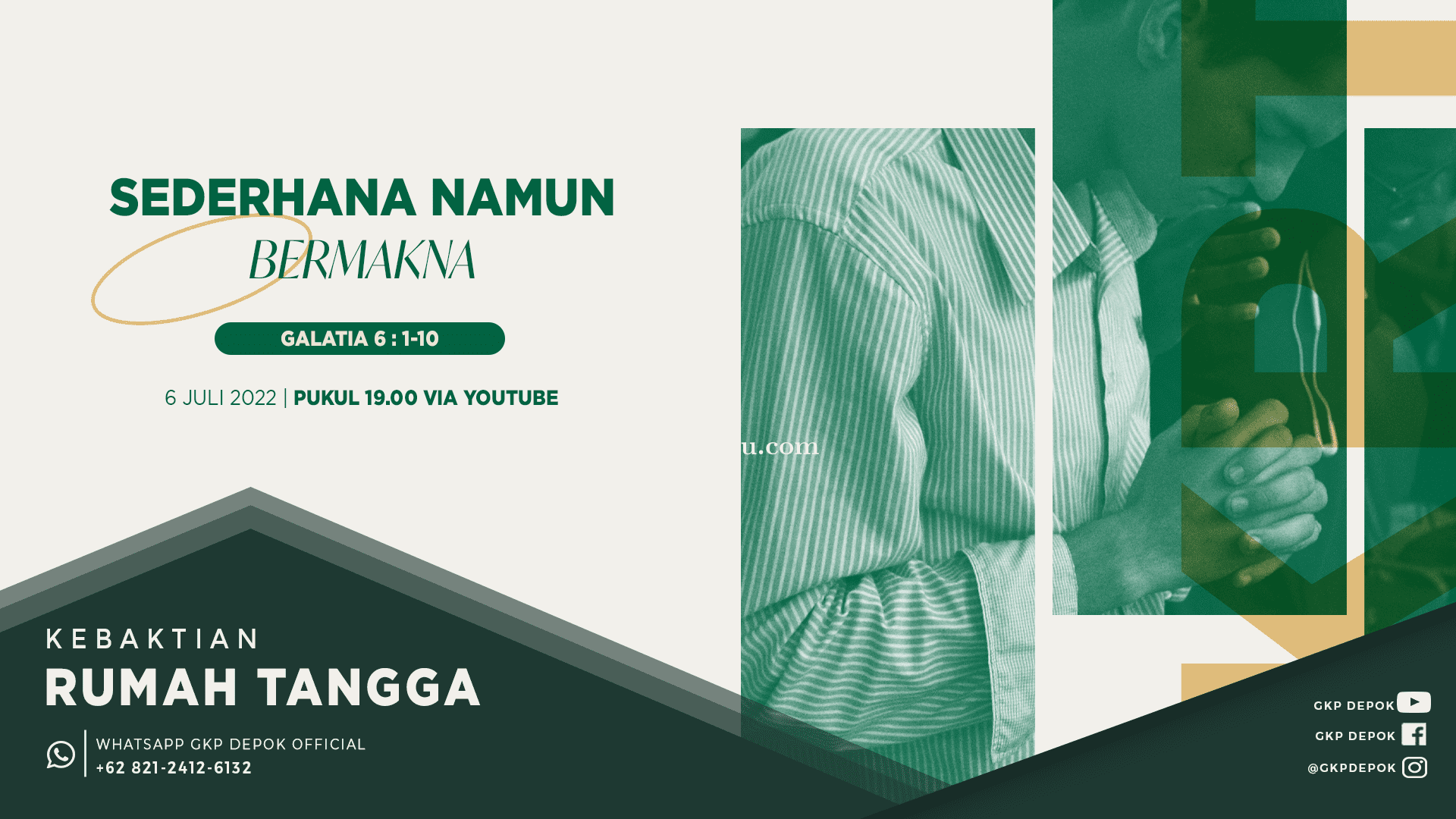 Kebaktian Rumah Tangga 6 Juli 2022