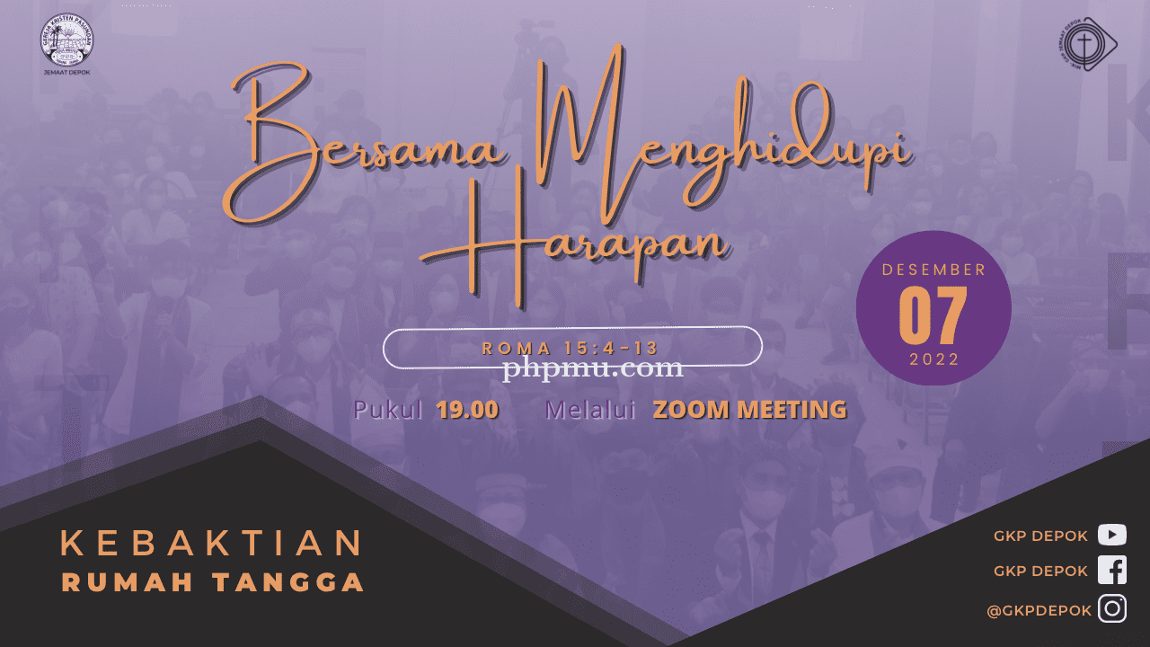 Kebaktian Rumah Tangga 7 Desember 2022