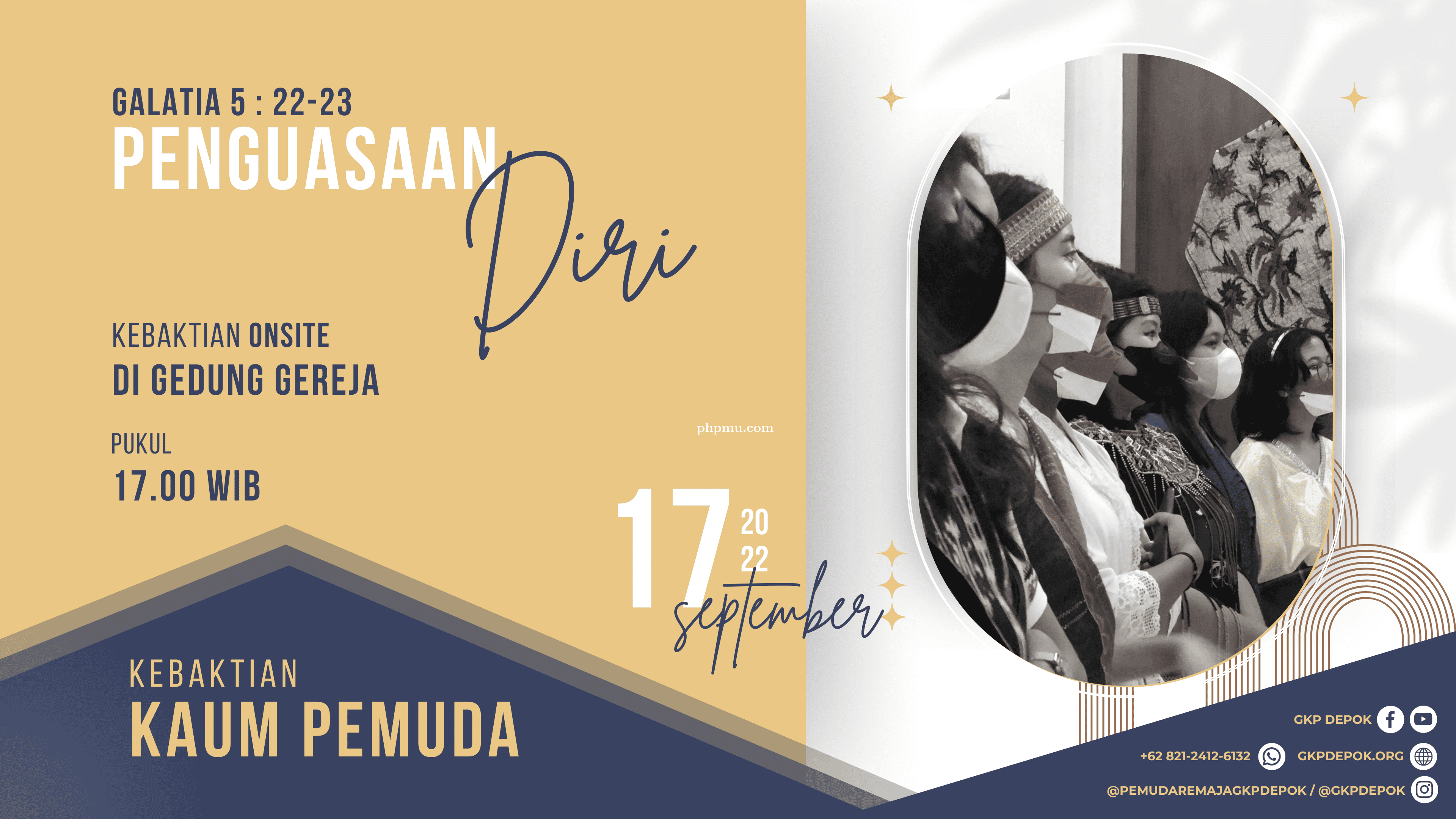 Kebaktian Kaum Pemuda 17 September 2022