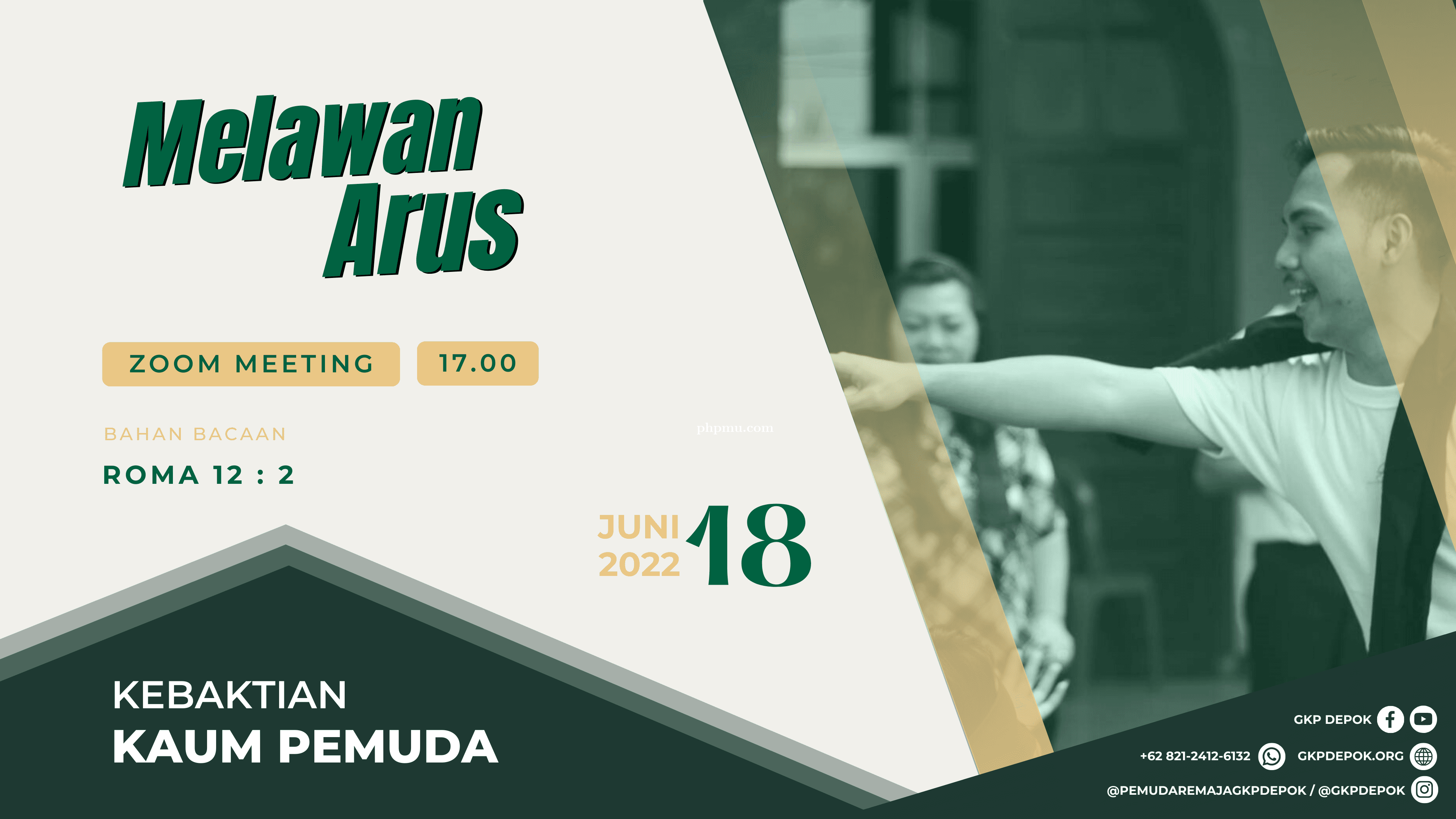 Kebaktian Kaum Pemuda 18 Juni 2022