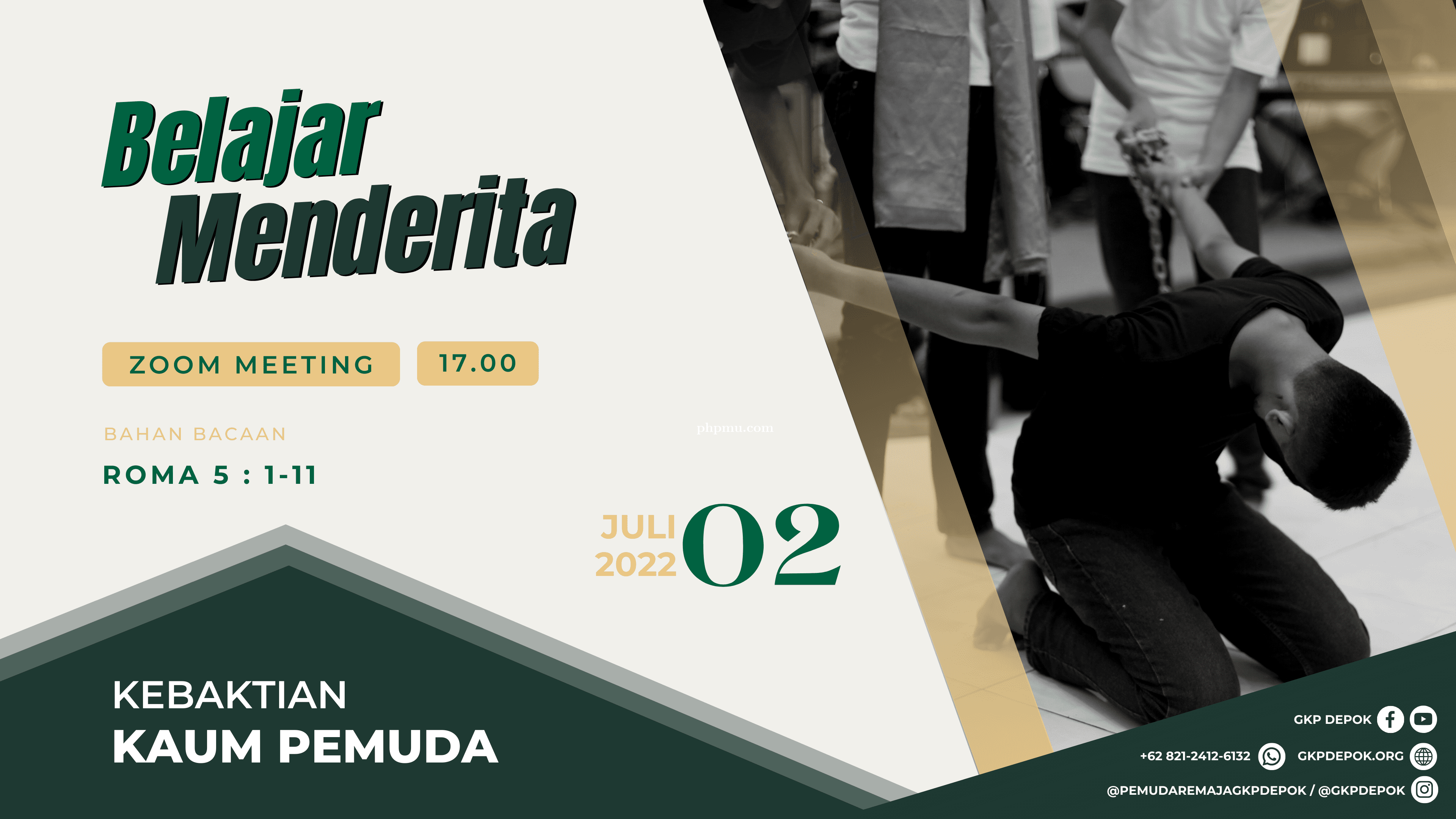 Kebaktian Kaum Pemuda 2 Juli 2022