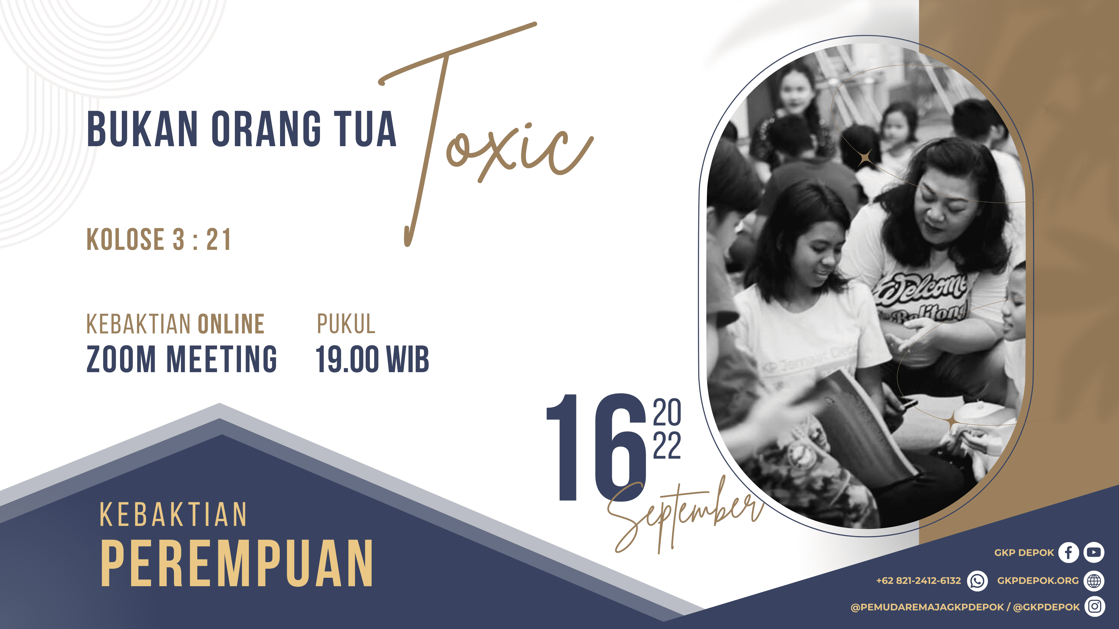 Kebaktian Kaum Perempuan 16 September 2022