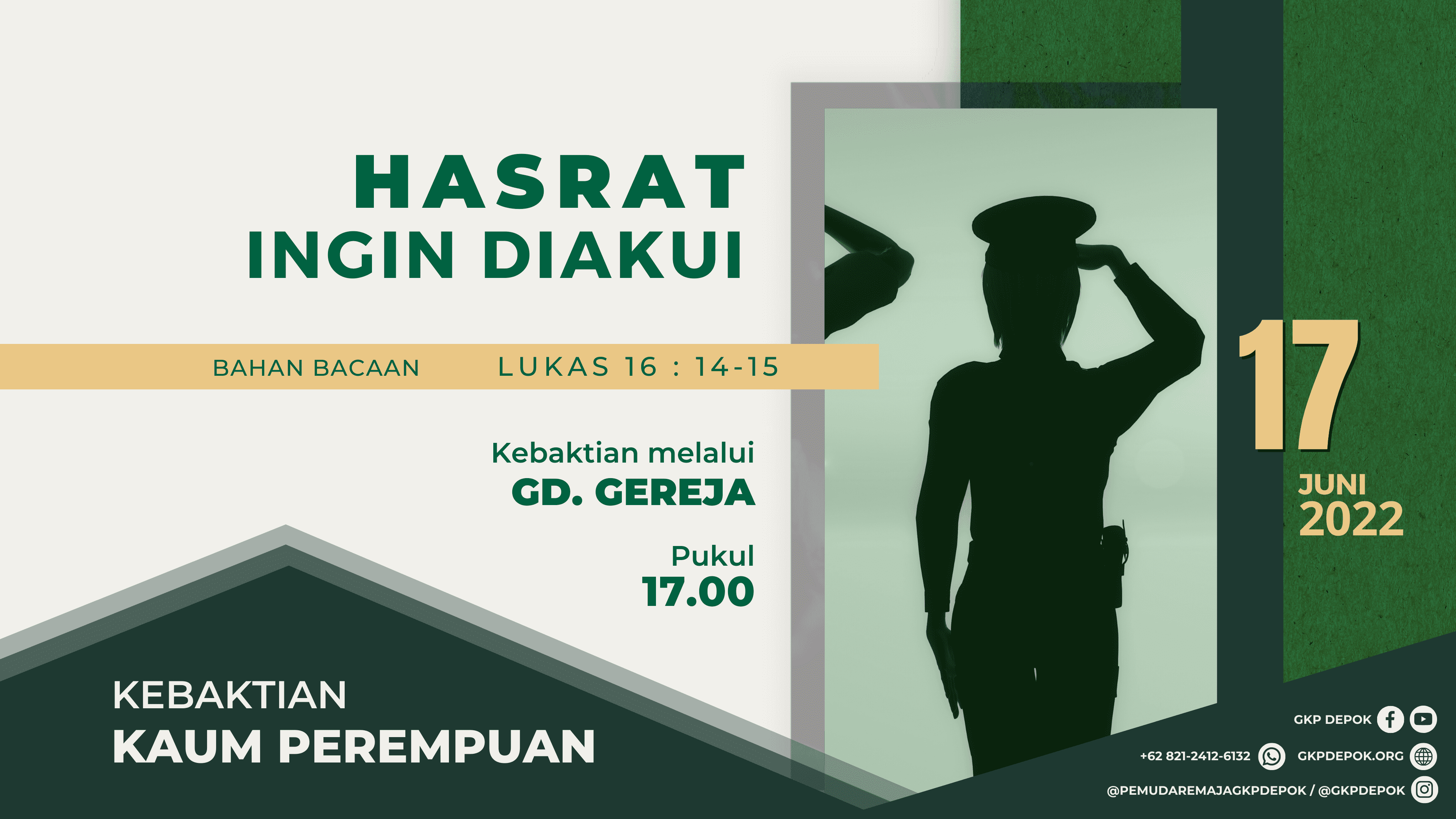 Kebaktian Kaum Perempuan 17 Juni 2022