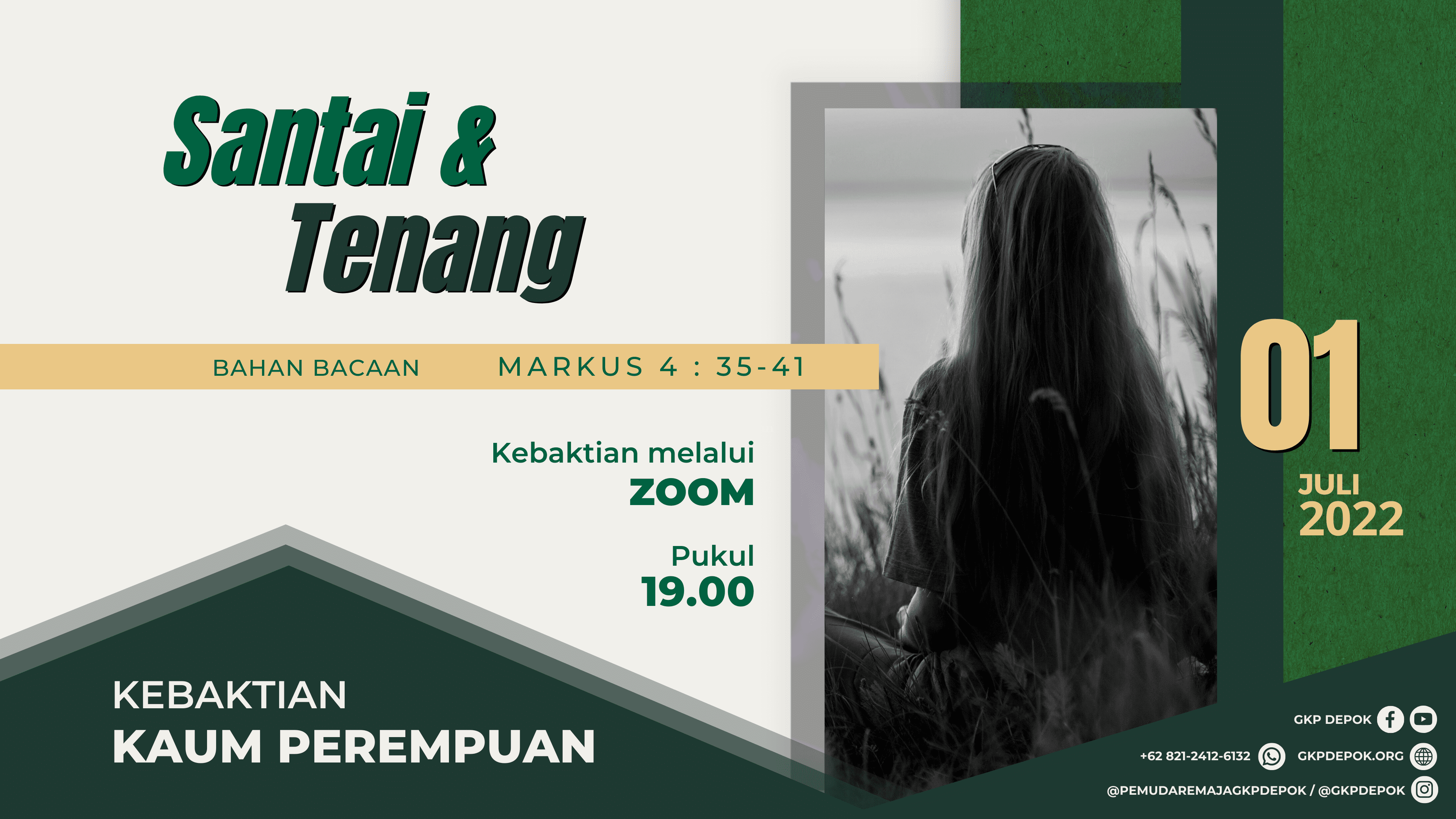 Kebaktian Kaum Perempuan 1 Juli 2022