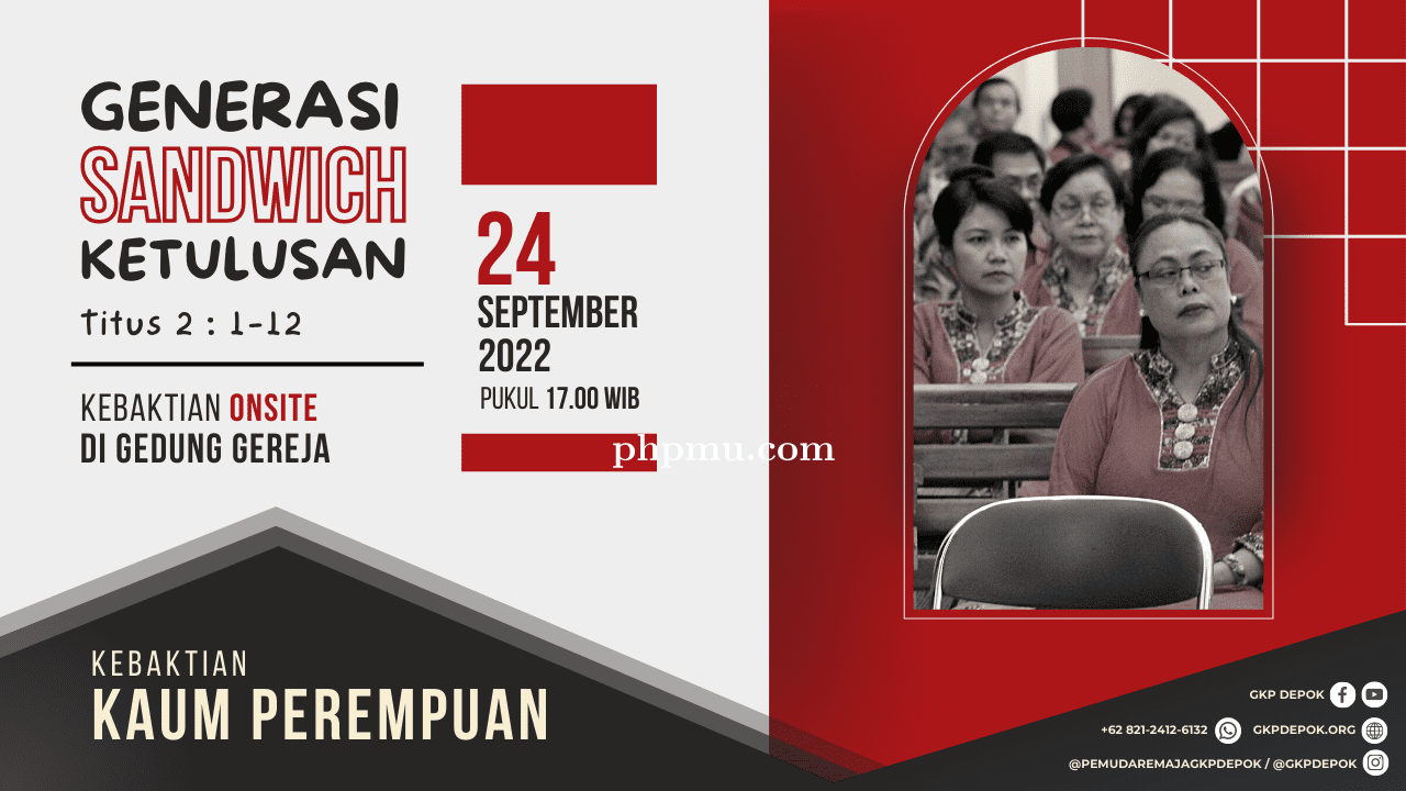 Kebaktian Kaum Perempuan 24 September 2022