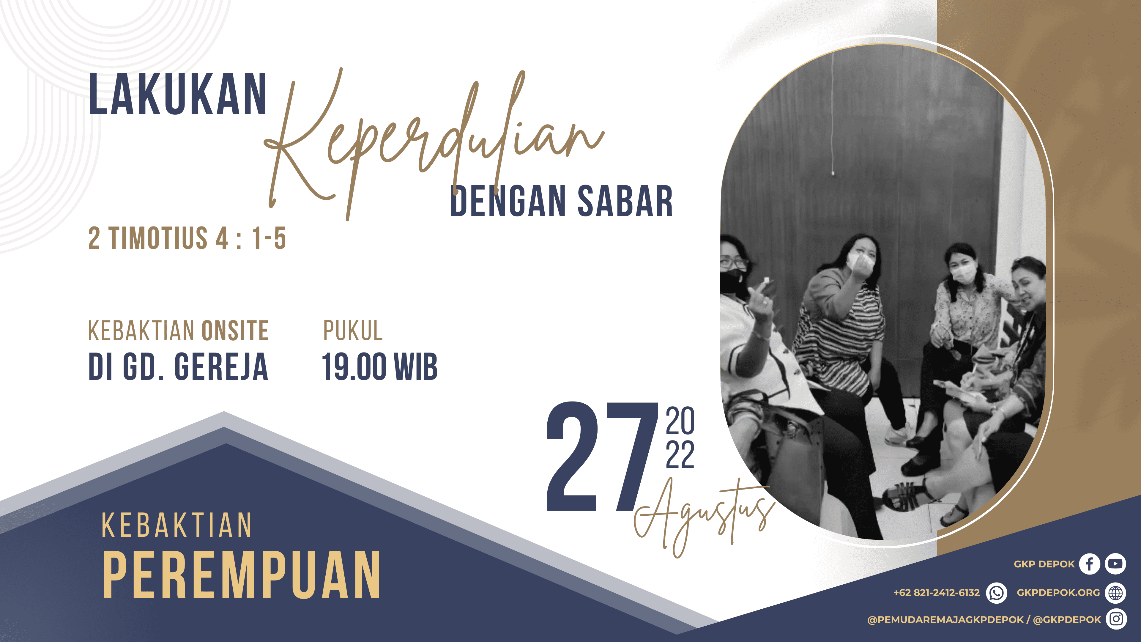 Kebaktian Kaum Perempuan 27 Agustus 2022