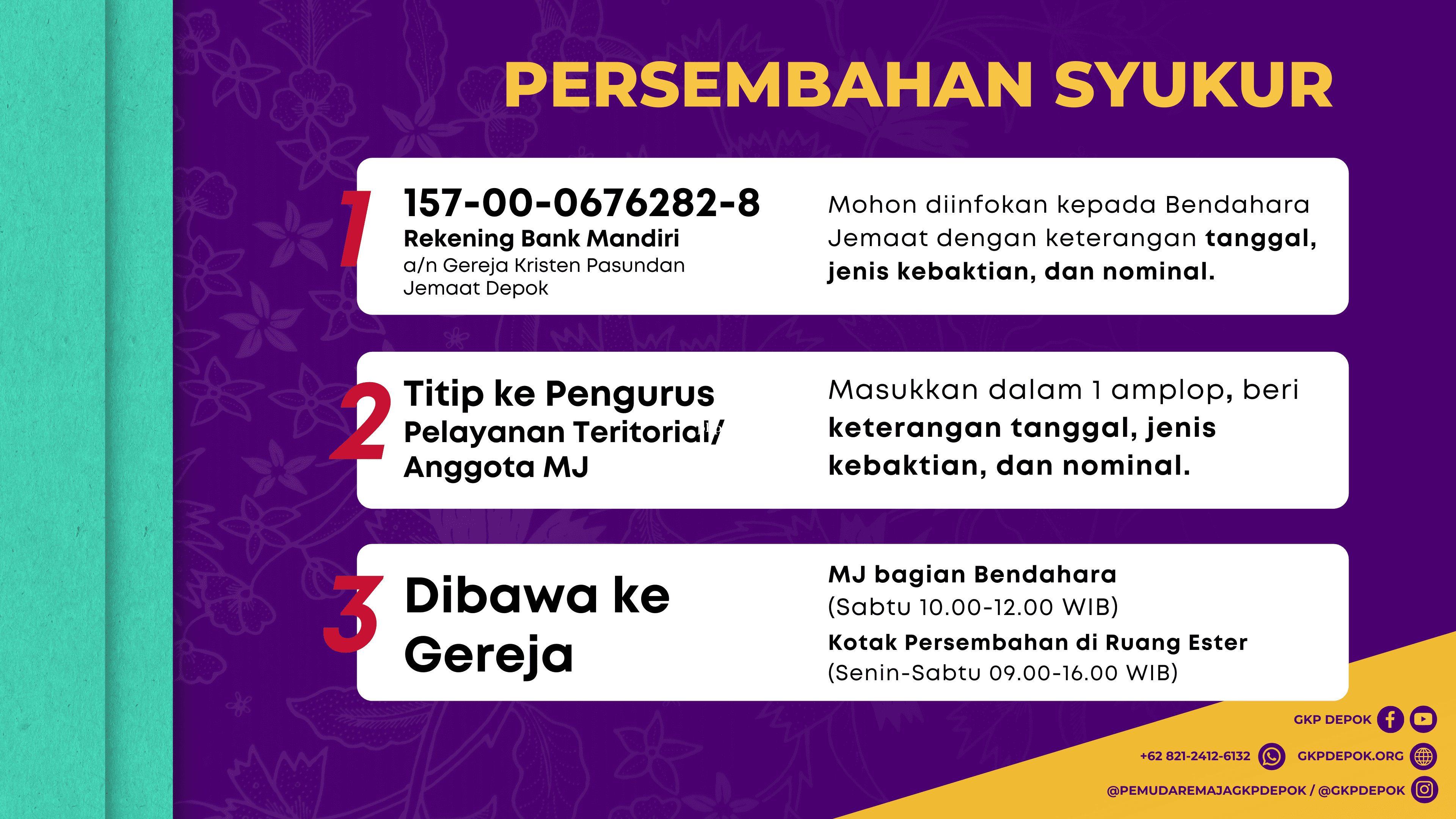 Tata Cara Persembahan