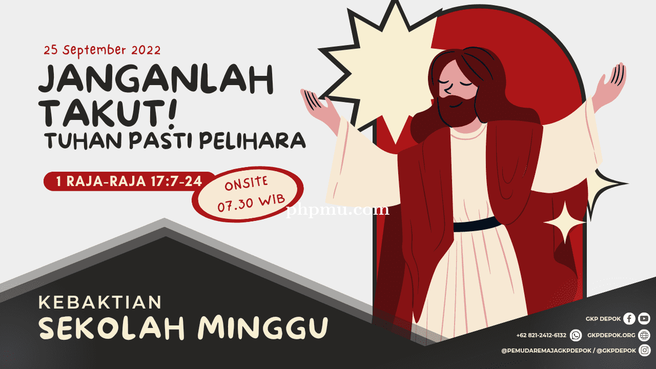 Kebaktian Sekolah Minggu 25 September 2022