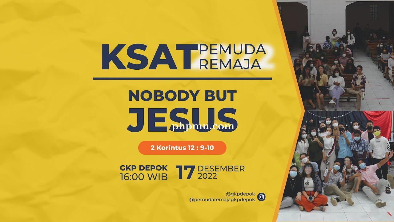 Kebaktian Syukur Akhir Tahun Kaum Pemuda dan Remaja 17 Desember 2022